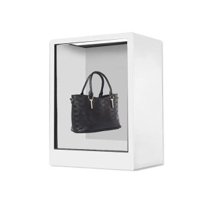 Infrared Touch 3D Hologram Pyramid Display Transparent LCD Showcase For