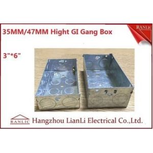 Buy cheap 3"*6" Metal Electrical Gang Box BS4662 Hot Dip Galvanized Coil With Adjustable product