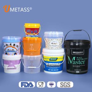 Buy cheap Food Grade PP Material Plastic Bucket White Wide Neck Container for Beef Pork and Chicken from wholesalers