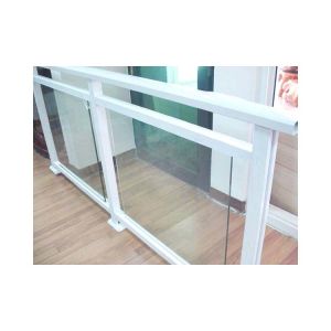 Buy cheap Metal Building Balcony Railing Tempered Double Glazed Aluminium Iron Baluster from wholesalers