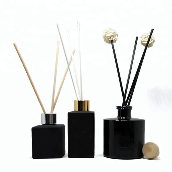 Buy cheap Black Brussel Glass Perfume Bottles With Printing Home Decoration from wholesalers