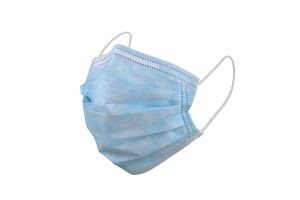 China Liquid Proof Disposable Blue Earloop Face Mask High Filtration Efficiency on sale