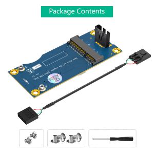 Buy cheap Mini PCI-E to Motherboard USB 9PIN Header Wireless Adapter Card With 1 Standard SIM Slot for GSM 3G 4G LTE WWAN Module from wholesalers