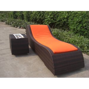 Buy cheap hotel garden sun lounger rattan chaise lounge from wholesalers