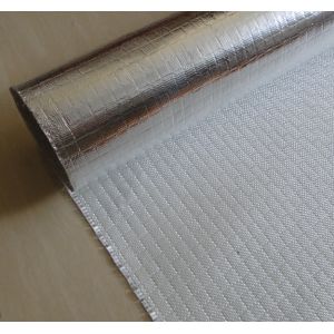 Buy cheap Fire Retardant Aluminized Fiberglass Fabric ALFW600 With Strong Light Reflection product