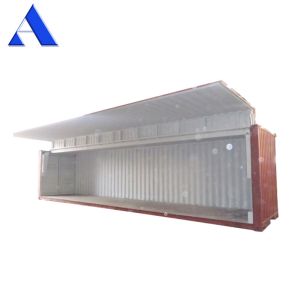 40 Foot Wing Flying Open Side Door Shipping Container with Electric Hydraulic