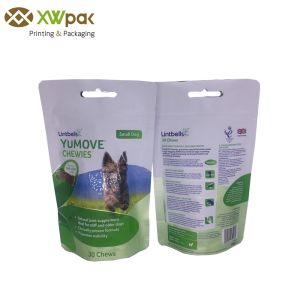 Buy cheap Custom Printed Stand Up Puppy Food Bags With Handle from wholesalers