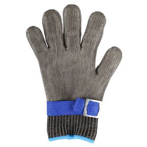 Buy cheap 25CM 5 Finger Safety Metal Mesh Gloves Cut Protection from wholesalers