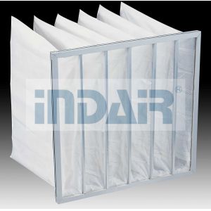 Buy cheap Lightweight High Flow Air Filter 595x595x600mm With Aluminium Zinc Plate Frame from wholesalers
