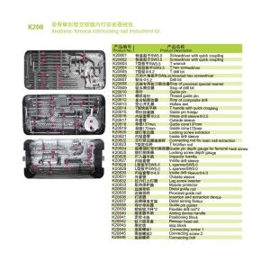 Buy cheap CE Anatomic Femoral Interlocking Nail Surgical Instrument Kit from wholesalers