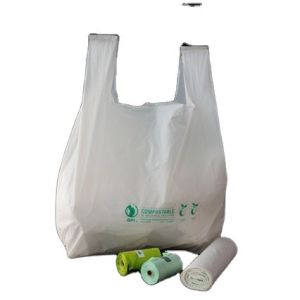 Supermarket PBAT PLA Packaging Bag Biodegradable EN13432 Standards