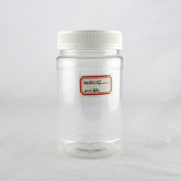 Quality 800ml Clear Plastic Cylinder Tubes , Gray PP Plastic Screw Lid for sale