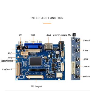Buy cheap HDMI VGA AV 50 Pin LCD Driver Board 800x480 IPS from wholesalers