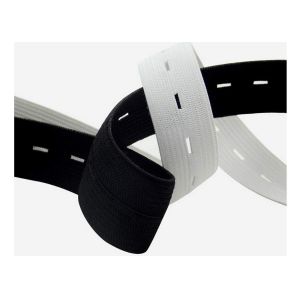 Buy cheap Lightweight Heavy Stretch Waistband Elastic Flat Durable With Button Holes from wholesalers