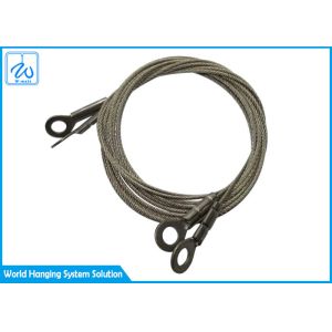 1.5mm Galvanized Steel Wire Cable Eye & Sling 1x19 For Lamp Hanging System