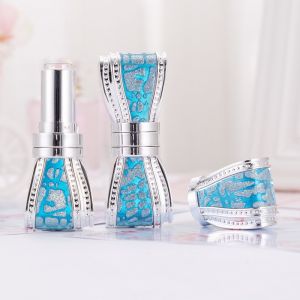 5ml pink Butterfly plastic Empty Lipstick Tube printed lipstick tube