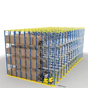 Buy cheap CE EN 15620 Q235B Drive In Drive Through Racking System from wholesalers