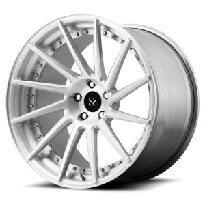 Buy cheap 2021 Corvette C7 Forged 2PC Rims Matt Silver Aluminum Alloy With 5x120.65 PCD from wholesalers