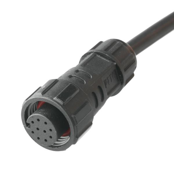 IP67 Waterproof Connector M16 Female To SH1.0 9P UL 2464 28AWG*4PR+AEB Cable