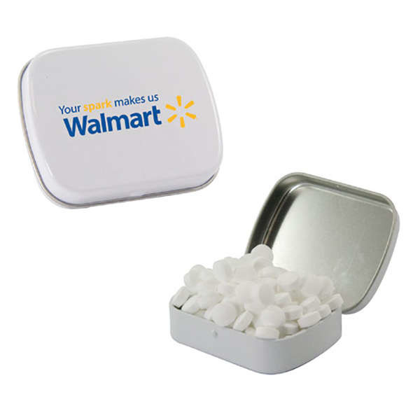 Quality Small Mint Tins Mini Metal Tins with Plastic Insert Rectangular Metal Containers for sale