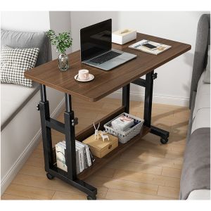 Versatile Standing Desk with Laptop Storage and Eco-Friendly Partical Board