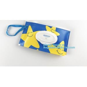 reusable wet wipe pouch dispenser for baby or personal wipes, Custom logo