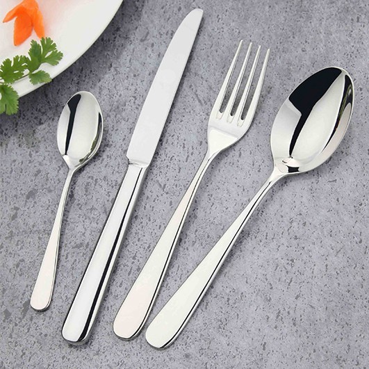 Buy cheap Mirror Polish With Hand Polish Silver Color Cutlery Set Stainless Steel Silveware Set from wholesalers