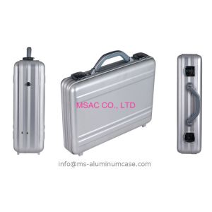 Silver Lockable Aluminum Attache Case