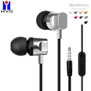 China Wholesale 1.2M Round Cable In Ear Earbuds Factory Metal Wired Earphones on sale