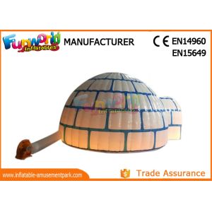 Buy cheap PVC Coated Nylon Blow Up Dome Tent Marquee / Inflatable Igloo With LED Lighting from wholesalers