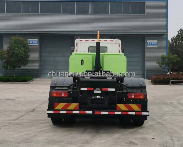 Enhancing Waste Collection Pure Electric Energy Type Custom's Requirement Hook Arm Garbage Truck for Improved Efficiency