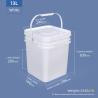 Buy cheap Reusable Square Beverage Bucket Plastic Bulk 5 Gallon Buckets With Lids from wholesalers