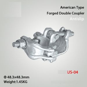 Drop Forged Double Fixed Coupler US Type Scaffolding Coupler