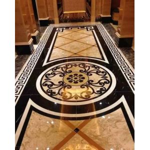 Marble Stone Polished of the Waterjet Patterns Flooring Tiles