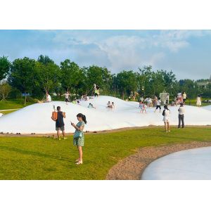 China Waterproof PVDF Material Inflatable Theme Park / Outdoor Jumping Pillow on sale