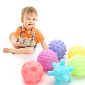 Buy cheap Kid's Instructive Toy Set 6 Piece Hand Grip Soft Vinyl Balls Baby Sensory Touch Squeaky Toys BPA Free PVC for 14 Years up from wholesalers