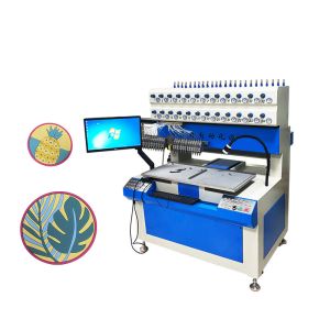 Buy cheap Blue White Full Automatic Liquid PVC Dripping Machine with PC Programmable System from wholesalers