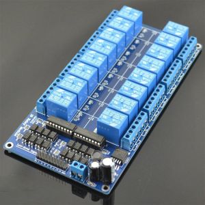 16 Channel Relay Module For Arduino 12v LM2576 Relay Plate With Optocoupler