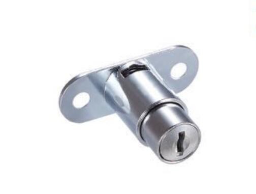 Quality Zinc Alloy Chrome Plated Cabinet Drawer Locks D19xL22mm Rust Prevention for sale