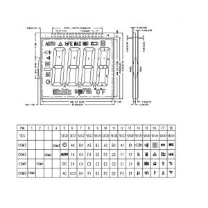 Buy cheap Customized HTN LCD Meter Display RoHS SGS Segment LCD Display from wholesalers