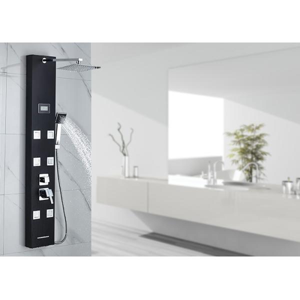 Quality Digital Display Screen Stainless Steel Shower Panel ROVATE Classic Style for sale