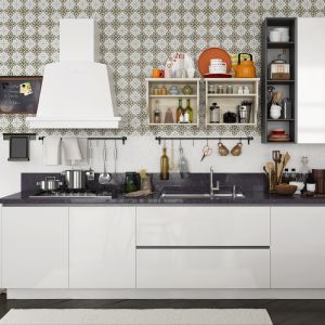 Buy cheap Modern Apartment Kitchen Cabinet with Optional Appliance Home Storage from wholesalers