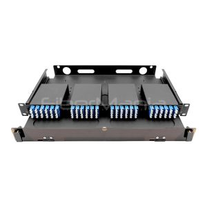 Buy cheap Rack Mount 4xMTP/MPO to LC Duplex Fiber Patch Panel with 120 Fibers and 1.2mm SPCC Black Coating from wholesalers