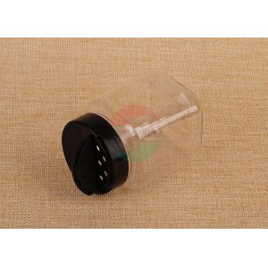 China Square Pet Clear Plastic Jars Thick Powder / Salt / Spice Small Plastic Jars on sale