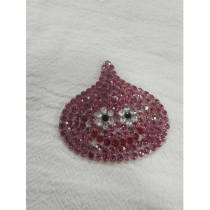 Custom Designed Heat Transfer Printing Label Sticker High Rhinestone Logo