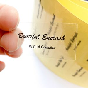 Buy cheap High quatily custom Gloss Clear Transparent Cosmetic Labels from wholesalers