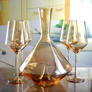 Buy cheap Hand Blown Crystal Wine Glass Set from wholesalers
