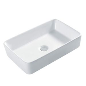 Countertop Mounting Ceramic Sinks Sanitary Ware Rectangular Art Basin Bathroom