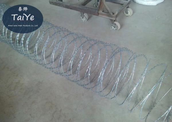 Quality High Security Galvanized Concertina Cross Razor Barbed Wire Fencing for sale