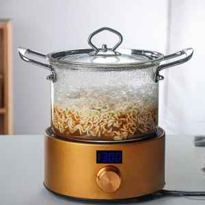 Buy cheap Kitchenware 5L Borosilicate Transparent Glass Soup Pot from wholesalers